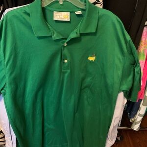 Masters Green Polo with Iconic Logo